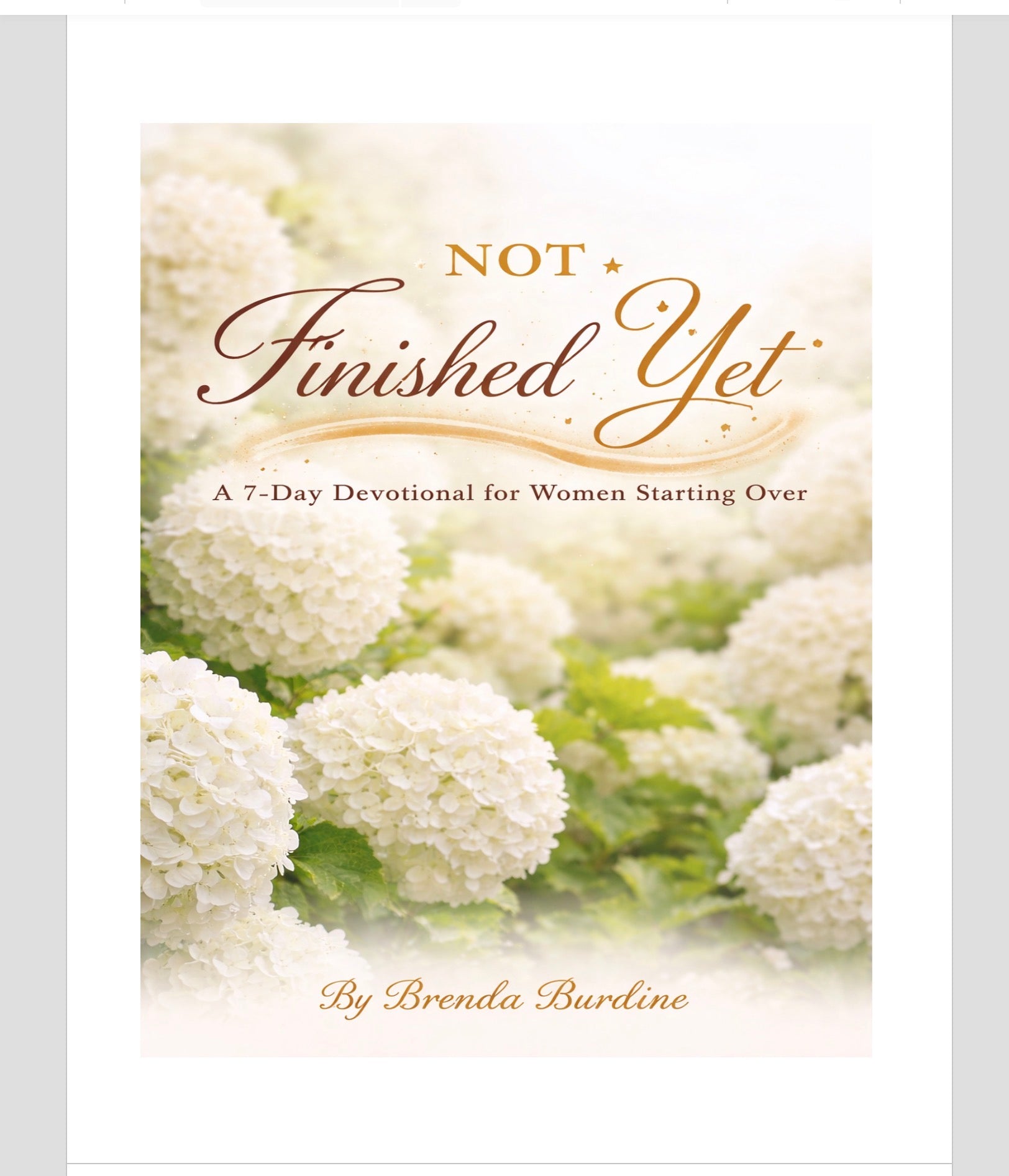 Not Finished Yet: A 7-Day Devotional for Starting Over